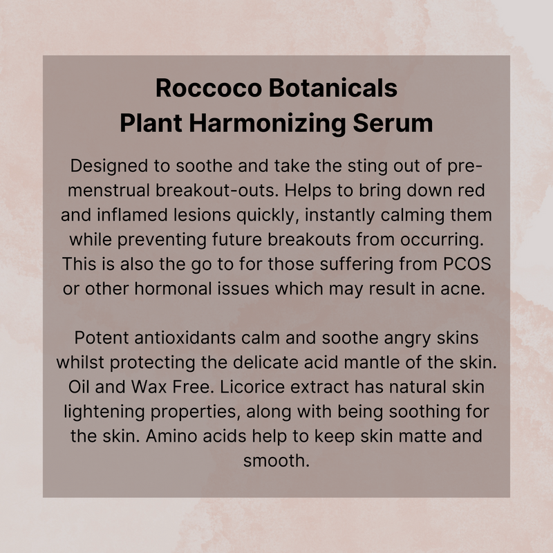 Roccoco Botanicals Plant Harmonizing Serum