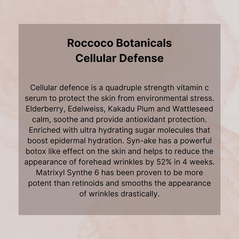Roccoco Botanicals Cellular Defence