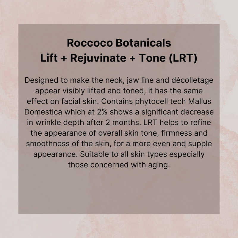 Roccoco Botanicals Lift + Rejuvenate + Tone