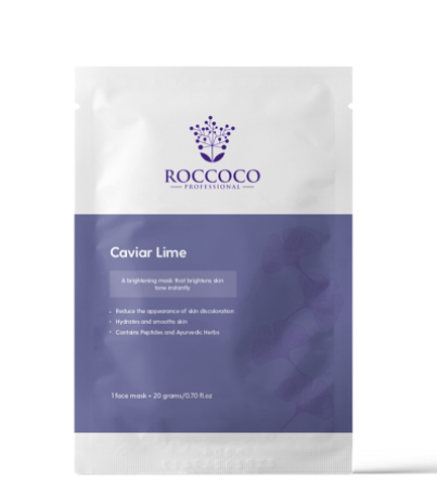 Roccoco Botanicals Caviar Lime sheet mask